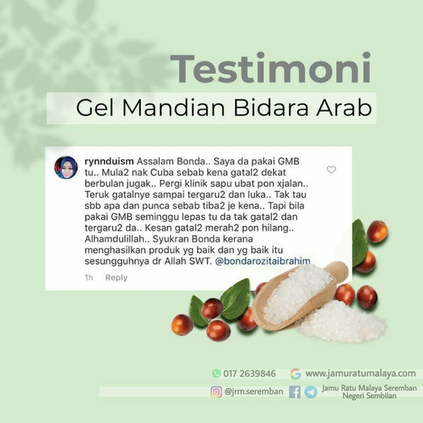 Gel Mandian Bidara Arab | JRM Holistik