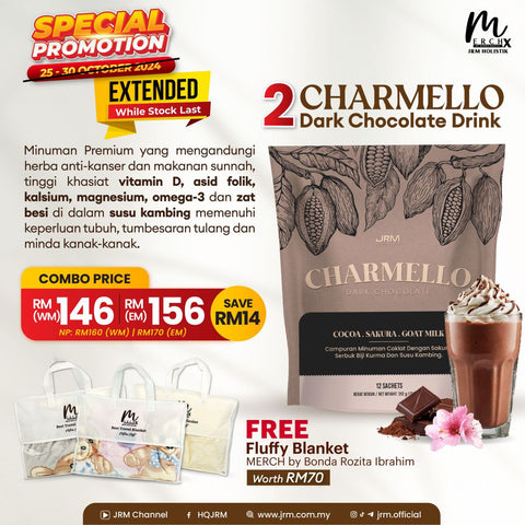 Sale Charmello Dark Chocolate x 2 | JRM Holistik [Free Gift][Pre Order]