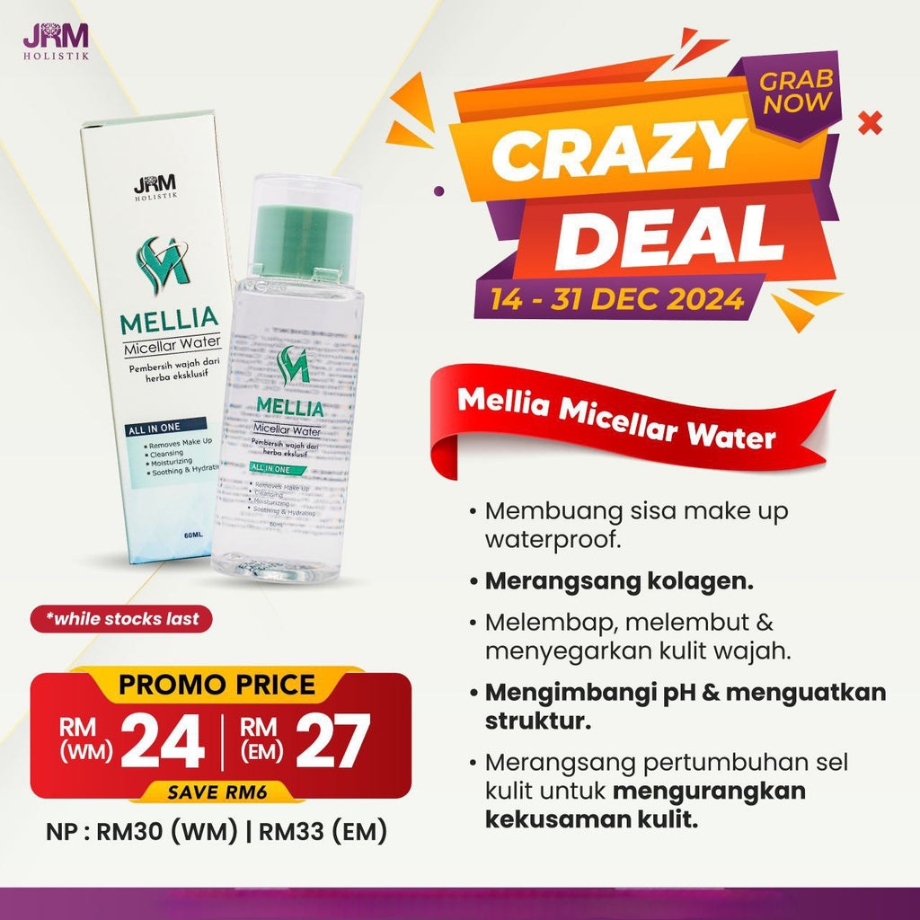 Sale | Mellia Micellar Water| JRM Holistik