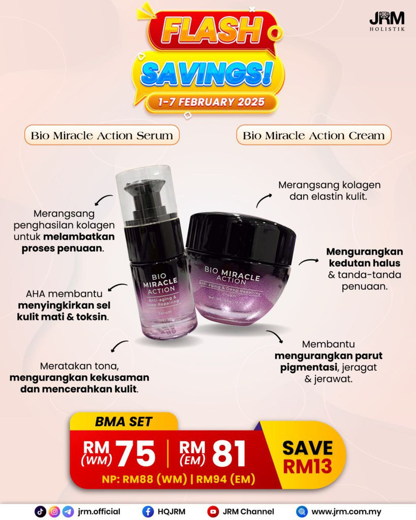 Sale | Bio Miracle Action Serum + Cream | JRM Holistik