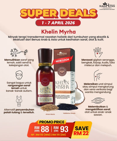Sale | Minyak Khelin | Rumah Hutan | JRM Holistik [Pre Order]