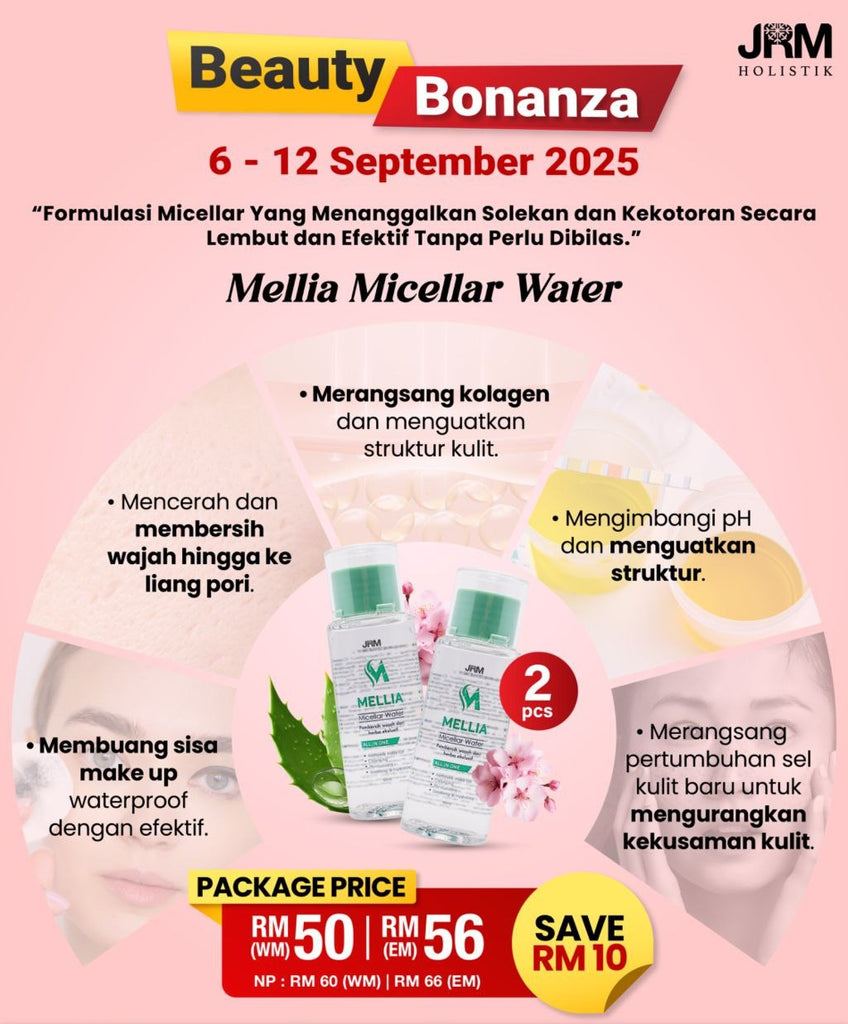 Sale | 2 Mellia Micellar Water| JRM Holistik [Pre Order]