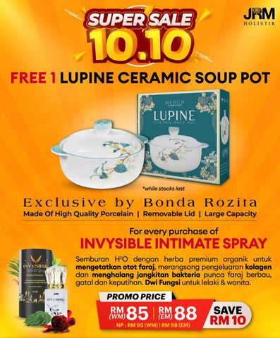 Sale 10.10 | Invysible Intimate Spray | JRM Holistik [Pre Order][Free Gift]