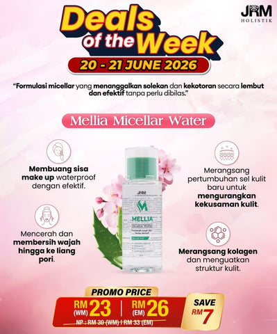 Sale | Mellia Micellar Water | JRM Holistik [Pre Order]