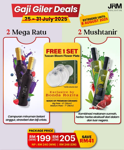 Sale | 2 Mushtanir | JRM Holistik [Pre Order]