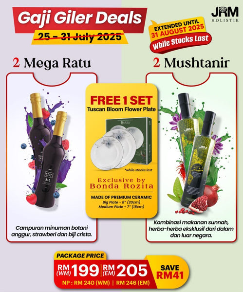 Sale | 2 Mushtanir | JRM Holistik [Pre Order]