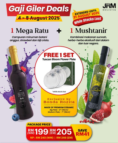 Sale | 1 Mega Ratu + 1 Mushtanir | JRM Holistik [Pre Order]
