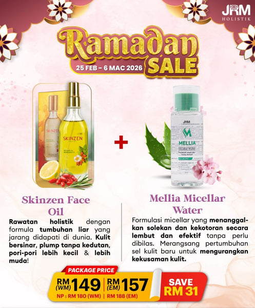 Sale | Skinzen Face Oil + Mellia Micellar Water | JRM Holistik [Pre Order]