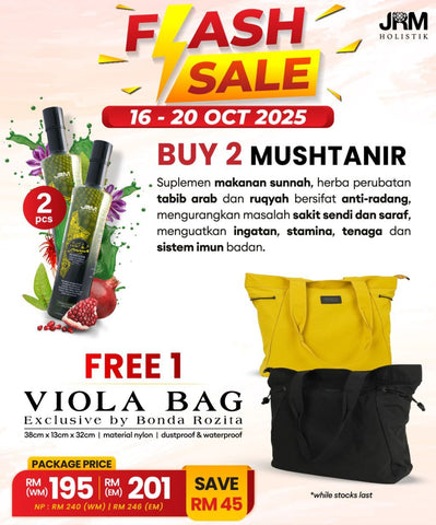 Sale | 2 Mushtanir | JRM Holistik [Viola Bag]
