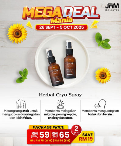 Sale | 2 Herbal Cryo Therapy Spray | JRM Holistik [Pre Order]